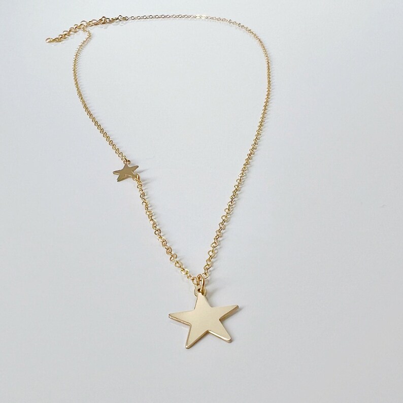 Gold Star Necklace, Delicate Necklace, Dainty Charm Necklace image 4