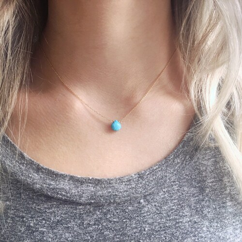 Turquoise Necklace Turquoise and Gold 