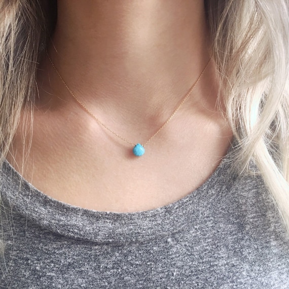 Turquoise Necklace Turquoise and Gold 