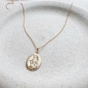 Mother Mary Necklace, Gold Mary Necklace, Silver Mary Necklace image 8