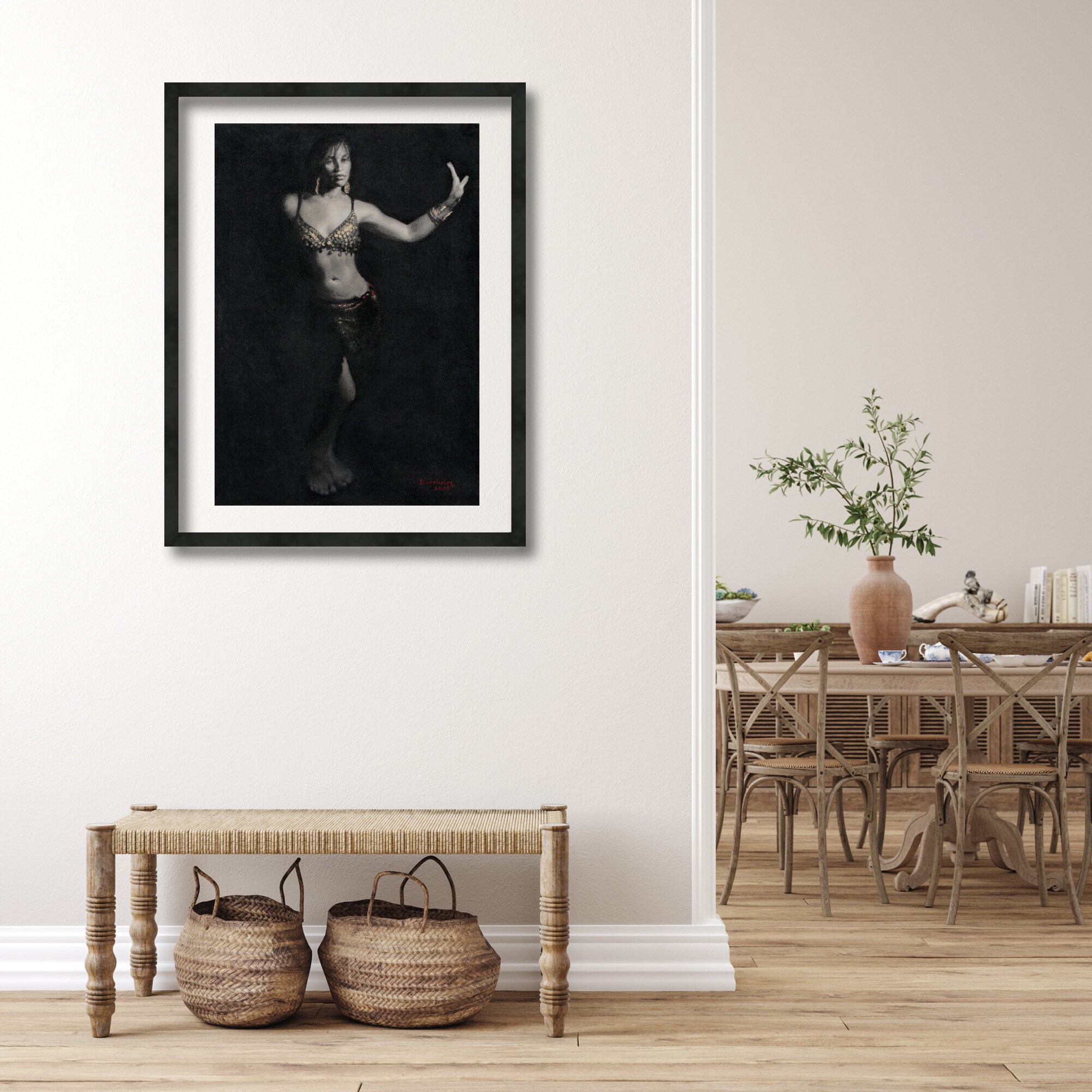 Belly Dancer Print Dancing Woman Belly Dance Costume Art - Etsy