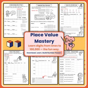 Tens and Ones Worksheets | Place Value Grade 2–3 | Number Sense (Printable PDF)