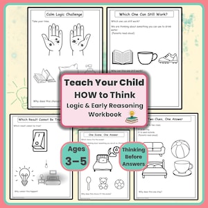 Preschool Critical Thinking Worksheets Ages 3-5 | Logic Reasoning Activities No Prep PDF | Early Learning