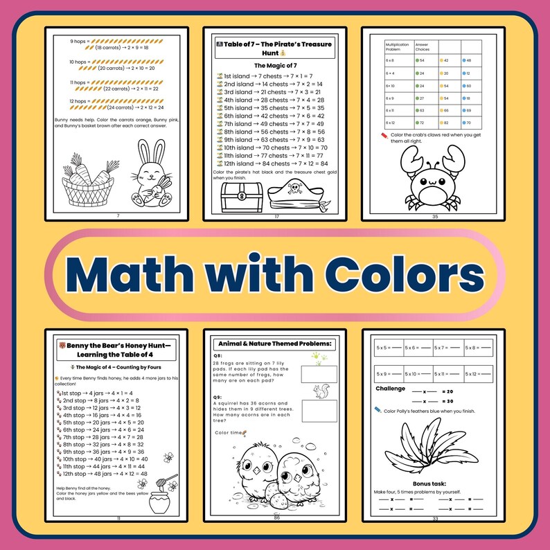 Multiplication Division Math Worksheets | Printable Activities for 2nd ...