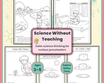 Materiały do druku z nauk przyrodniczych dla przedszkolaków | Arkusze ćwiczeń z nauk przyrodniczych dla dzieci w wieku 3–5 lat | Edukacja domowa