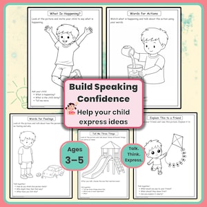 Language Workbook for Preschool (Ages 3–5) | Communication & Speaking | Homeschool