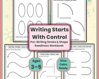 Zeszyt ćwiczeń do nauki pisania | Wiek 3–5 lat