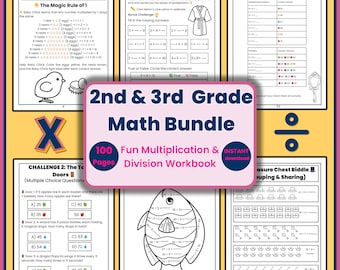 Arkusze ćwiczeń z mnożenia i dzielenia | Ćwiczenia do druku dla klas 2 i 3 | Nauka w domu
