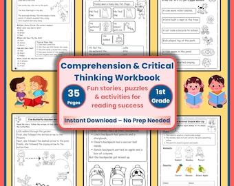 Arkusze do nauki czytania dla klasy 1 | Opowiadania, łamigłówki i ćwiczenia do nauki czytania w formacie PDF