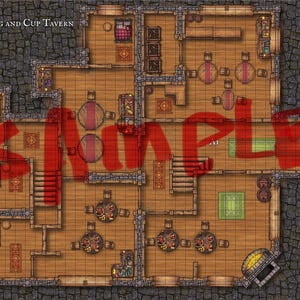 tavern battle map VTT compatible!