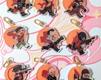 Tf2 RED keychains - 3 INCH