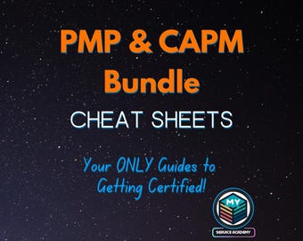 Paquete de hojas de referencia para PMP y CAPM