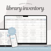 Book Tracker Spreadsheet Google Sheets & Excel | Reading List, TBR Log ...