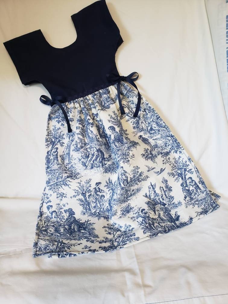 Toile Linen Dress - Etsy
