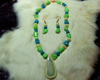 Turquoise-Imperial Jasper Necklace 07-07