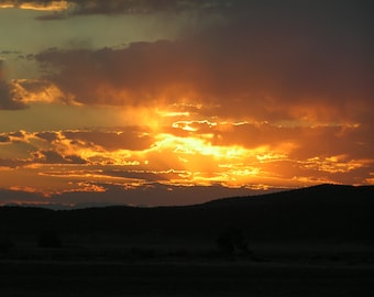 Sunset in Arizona along Route 66    Item P-22