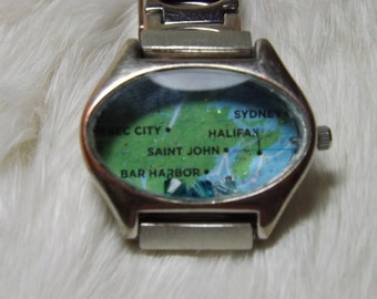 Watch Casing Bracelet with Map - Item WA-2