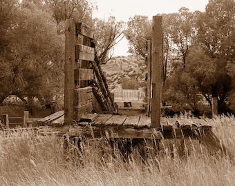 Old Cattle Loader   McLeod Montana    Item P-27