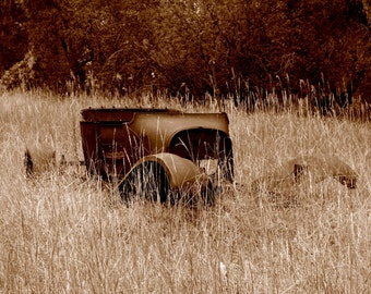 Old Car in Bozeman Montana  P-51