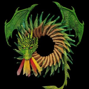 Mystical Dragon Wreath