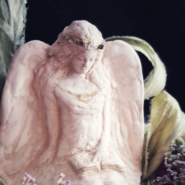 Angel of Comfort- Sculpted Porcelain Angel- Lisa Azzano Sculptures