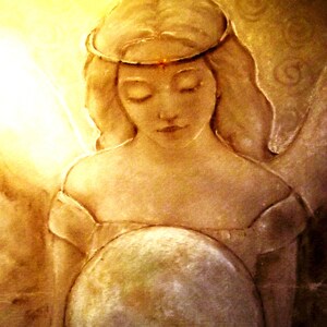 Angel of Love & World Peace- Fine Art Print- Lisa Azzano Sculptures