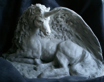 Unicorn Sculpture- Original Art- Lisa Azzano Sculptures