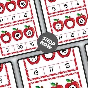 Printable Math Clip Cards for Kids | Fun Counting & Number Recognition Game | Montessori Learning Activity | Homeschool Educational Cards