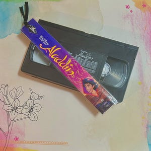Disney vhs bookmark handmade bookmark upcycled