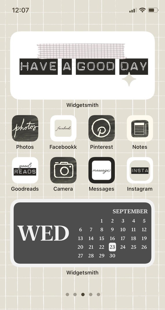 Journal Aesthetic Iphone Ios14 App Icons Dymo Label Black Etsy
