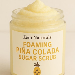 Emulsified Sugar Body Scrubs Natural Purifier and Exfoliating 4oz and 8oz