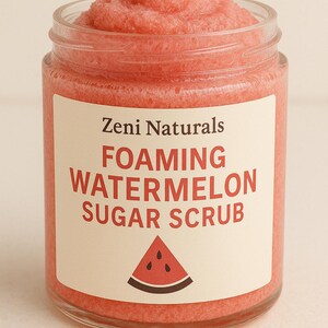 Natural Exfoliating Sugar Body Scrub Emulsified Body Scrub 4 and 8 onces