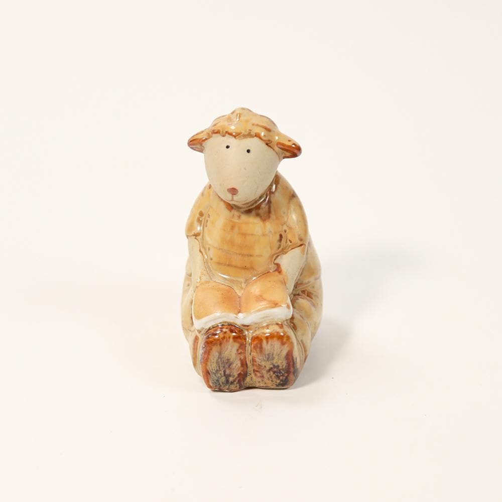 羊の置物（陶器）アンティーク、コレクション アンティークコレクション、ヴィンテージの小さな羊の陶器の像 - Etsy 日本