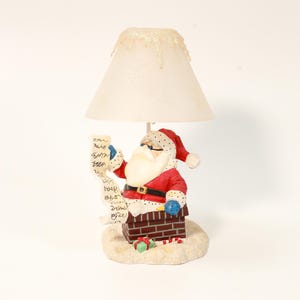 Vintage kerstman kandelaar