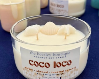 candela di soia al cocco Coco Loco