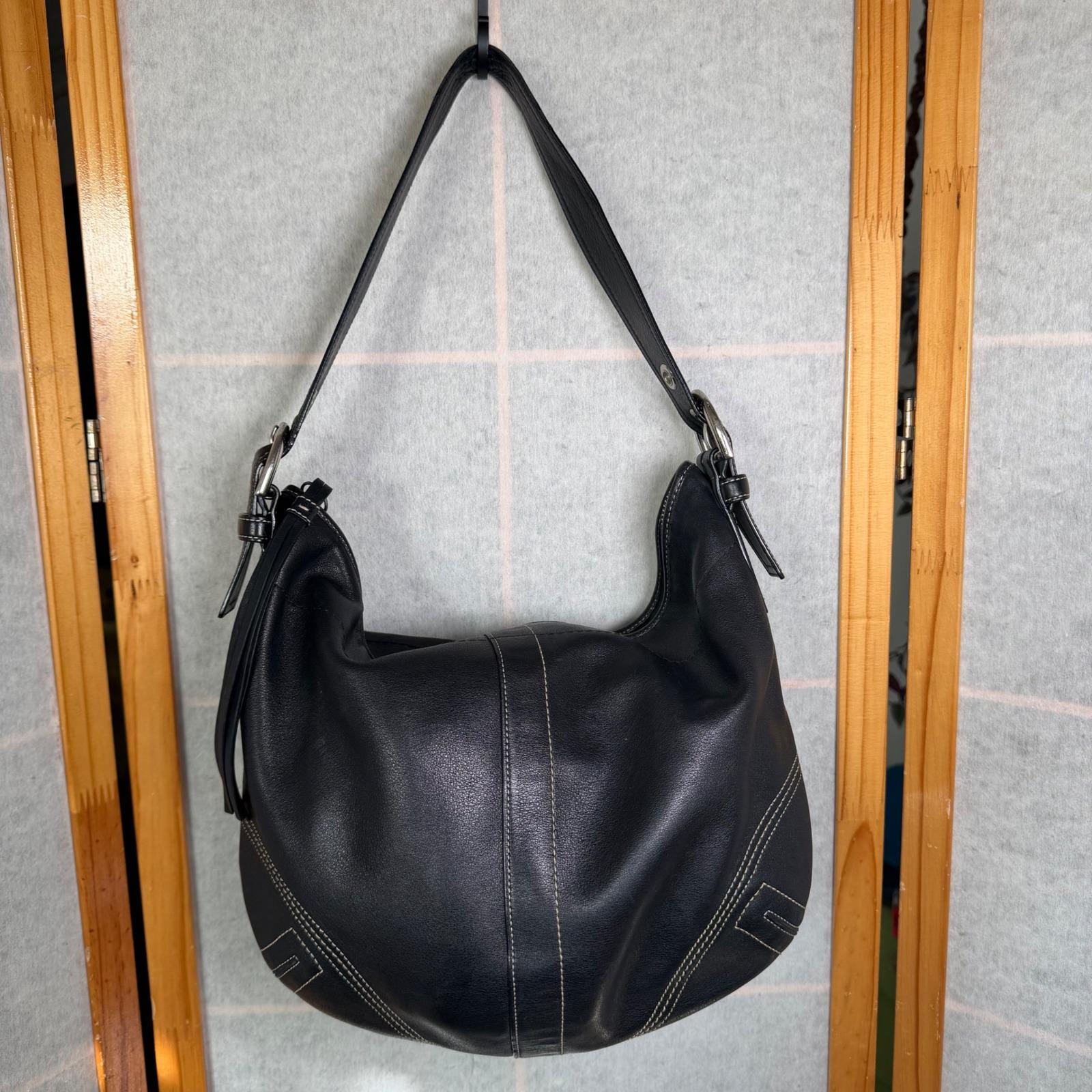 Vintage Coach Hobo Black - Etsy