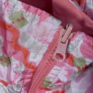 Fila Reversible Windbreaker Jacket Large Pink Abstract Print Vintage 90s Zip Y2K image 14