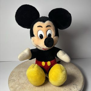 Vintage Mickey Mouse Plush 13" Disneyland Walt Disney World Retro Classic image 1