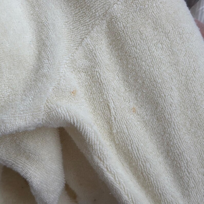 Vintage Carters Baby Terry Cloth Footed Sleeper Cream Pastel Yellow Duck 3-6mo image 12