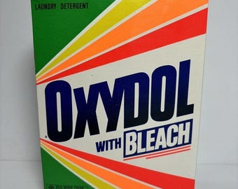 Sealed Oxydol Powder Laundry Detergent 16 Oz BRIGHT Colors Great Prop Vintage