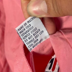 Fila Reversible Windbreaker Jacket Large Pink Abstract Print Vintage 90s Zip Y2K image 18