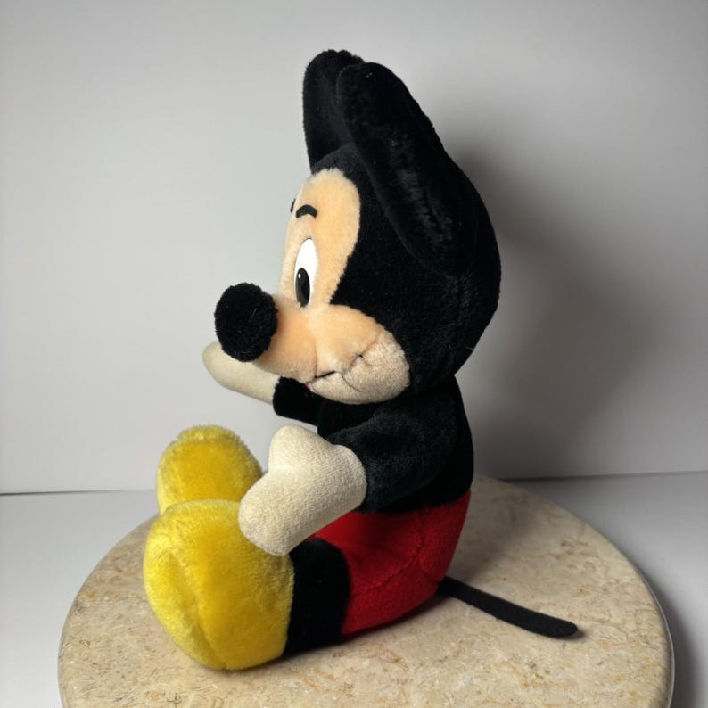 Vintage Mickey Mouse Plush 13" Disneyland Walt Disney World Retro Classic image 2