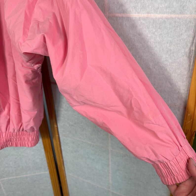 Fila Reversible Windbreaker Jacket Large Pink Abstract Print Vintage 90s Zip Y2K image 13