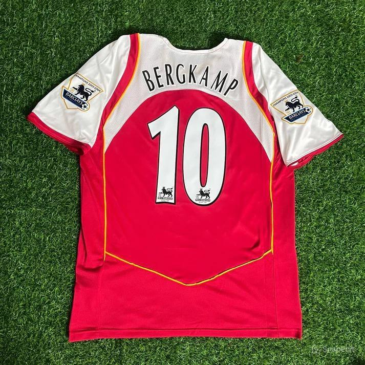 Dennis Bergkamp 10 Arsenal Retro Jersey 2004/2005 Soccer Dennis Bergkamp 10 Arsenal Retro Jersey 2004/2005 Soccer