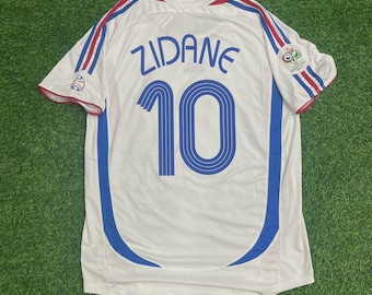 Zidane #10 France 2006/07 Retro Football Jersey, World Cup Shirt