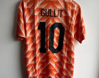 Vintage Netherlands 1988 Home Jersey – Gullit #10 Signed Football