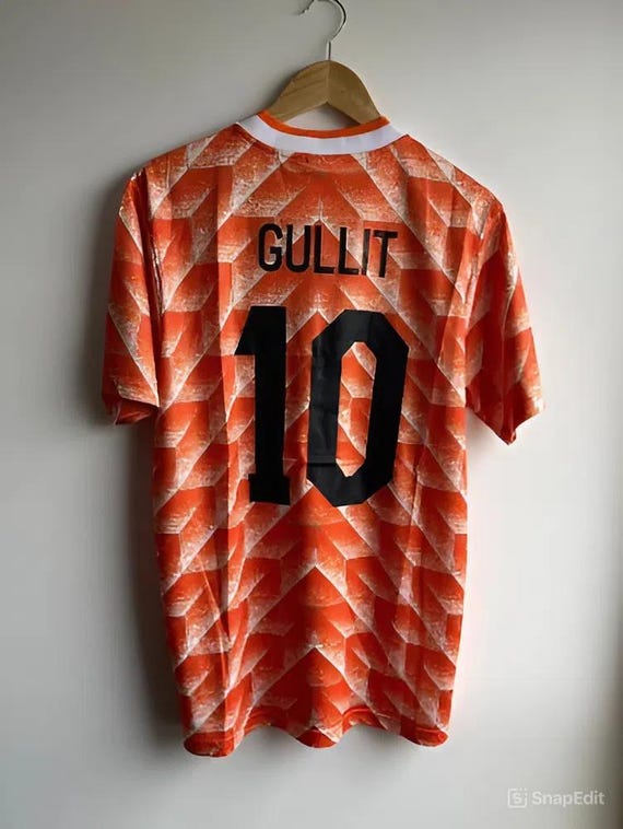 Vintage Netherlands 1988 Home Jersey – Gullit #10 Signed Football