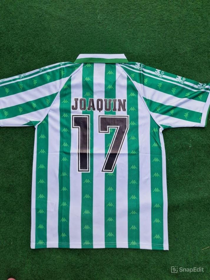 Maillot De Foot Vintage Real Betis – Taille S, Années 80, Rare