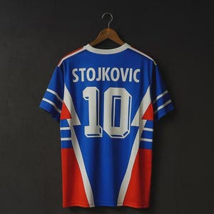 Yugoslavia 1990 Retro Soccer Jersey, Blockcore Vintage Shirt, Classic 90s Football Kit