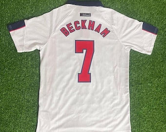 David Beckham England 1998 World Cup Retro Jersey